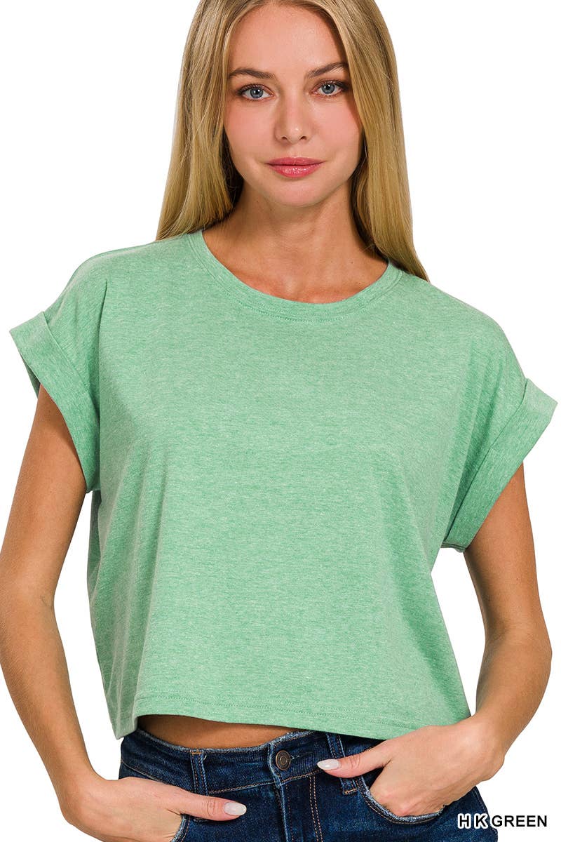 Short Sleeve Brooke Cropped Tee