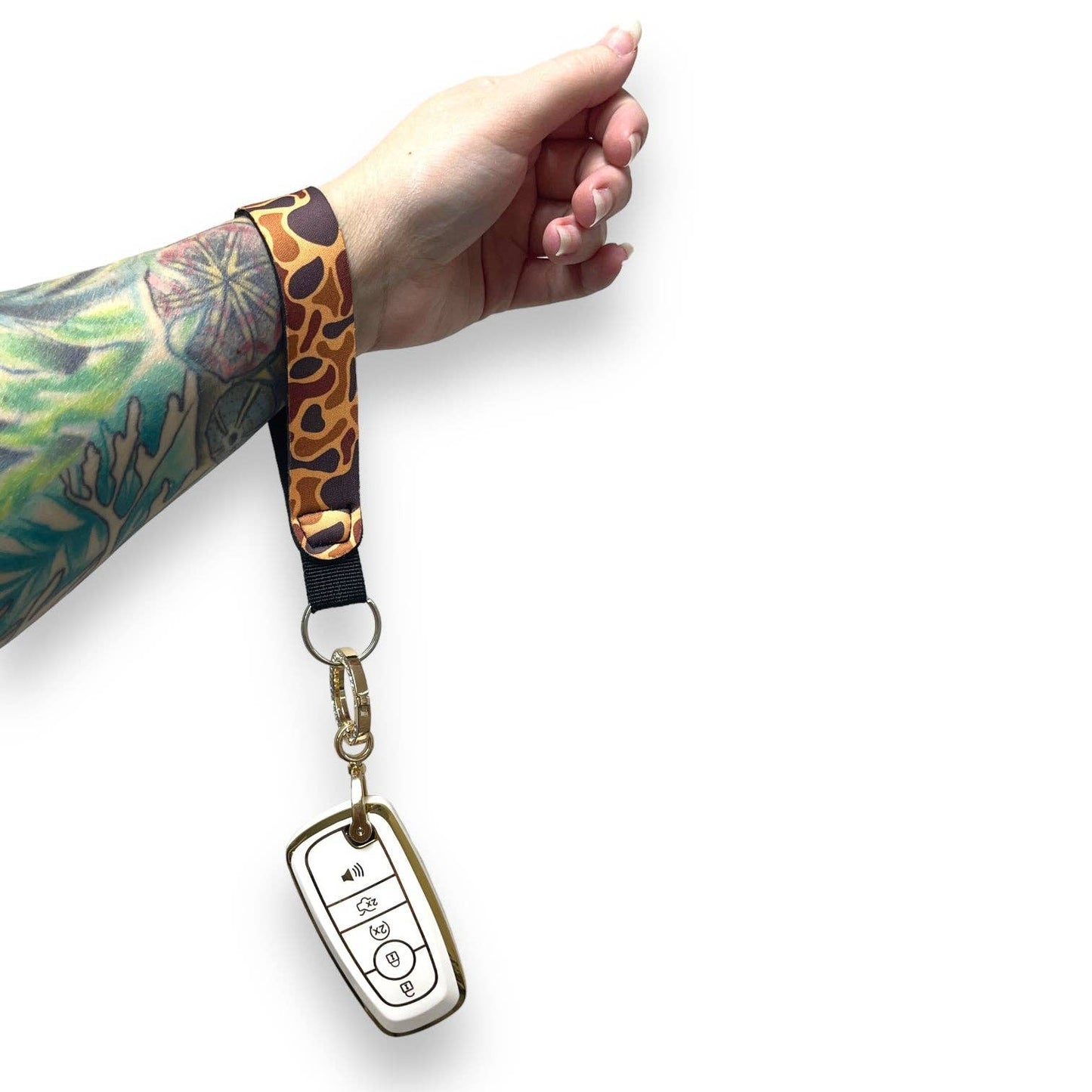 Old School Camo Wristlet Keychain