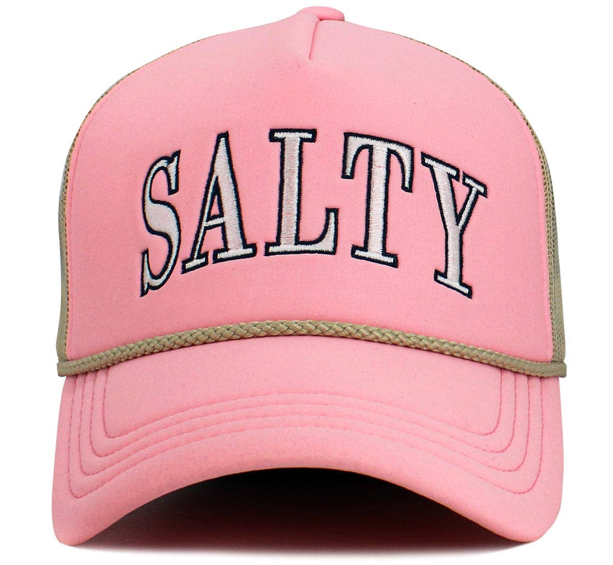 Salty Foam Trucker Mesh Cap: White Black