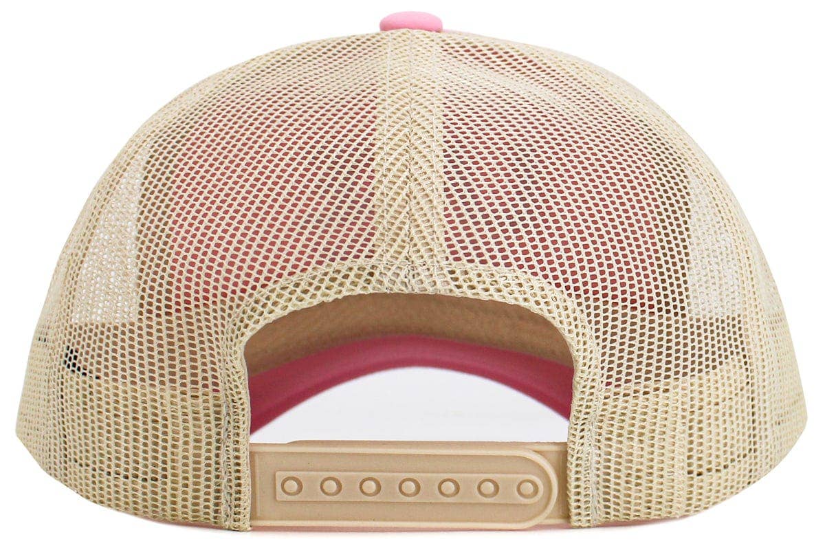 Lake Vibes Foam Trucker Mesh Cap: Neon Pink