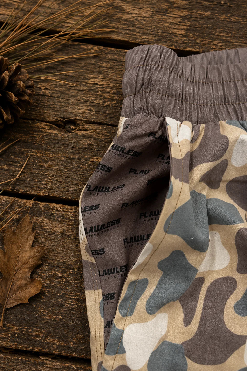 Flawless Whipz 2.0 Brown Duck Camo Shorts