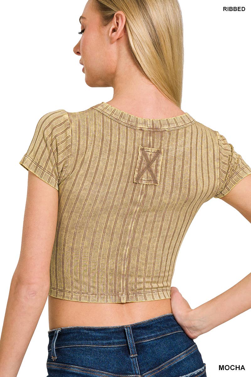 Short Sleeve Cropped Top