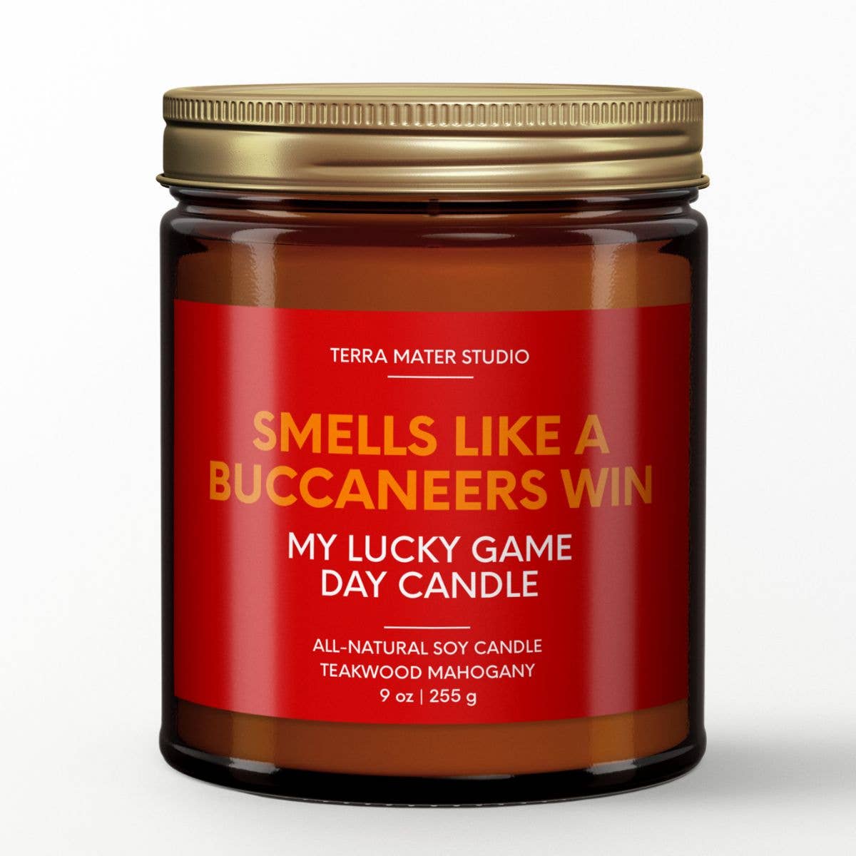 Smells Like A Buccaneers Win Candle | Buccaneers Merch