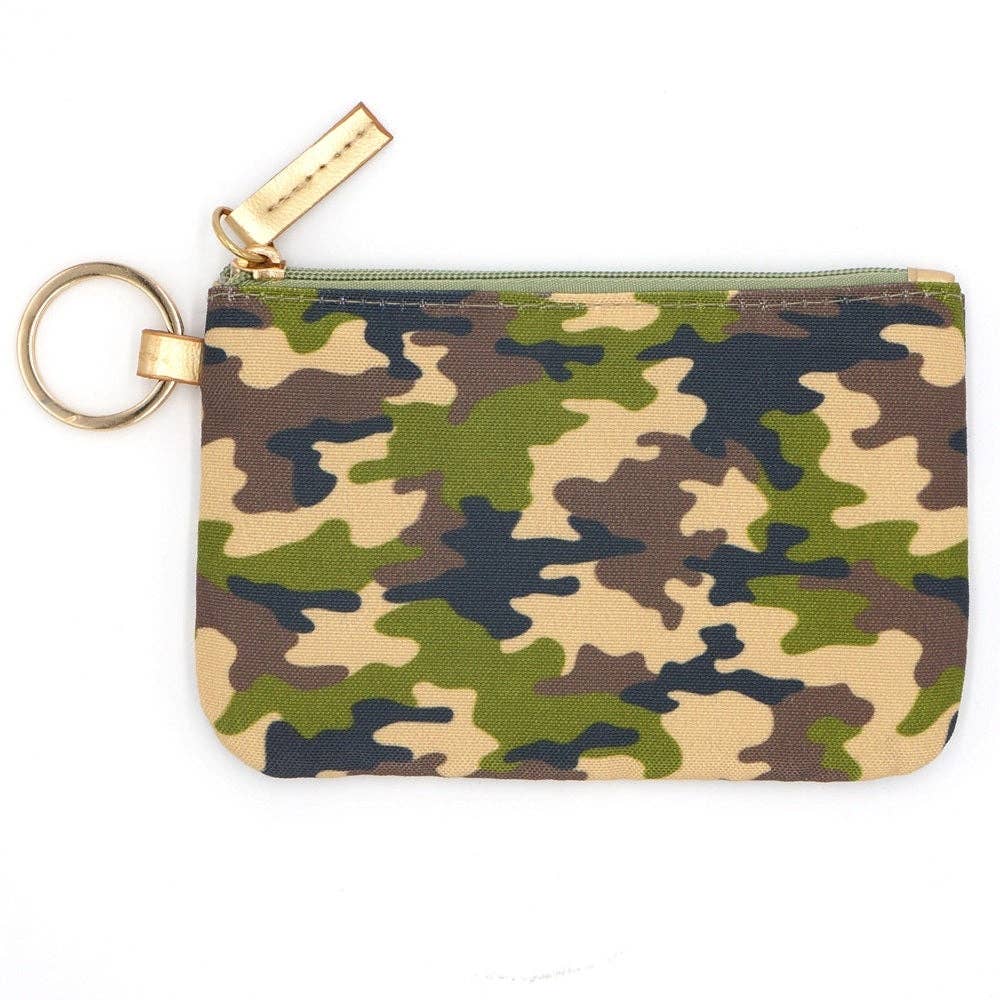 Camo Women's Lanyard ID Wallet
