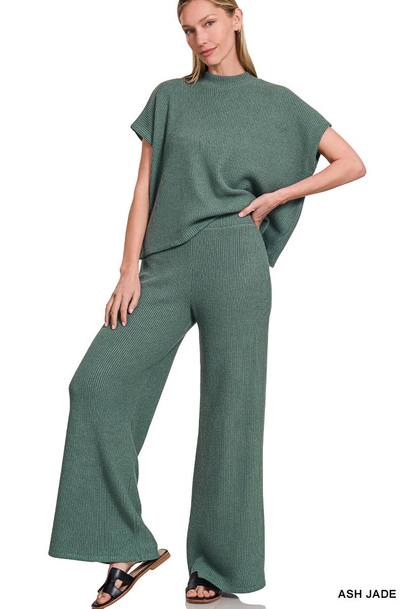 Taylor Sweater Boxy Top & Long Pants 2PC Set