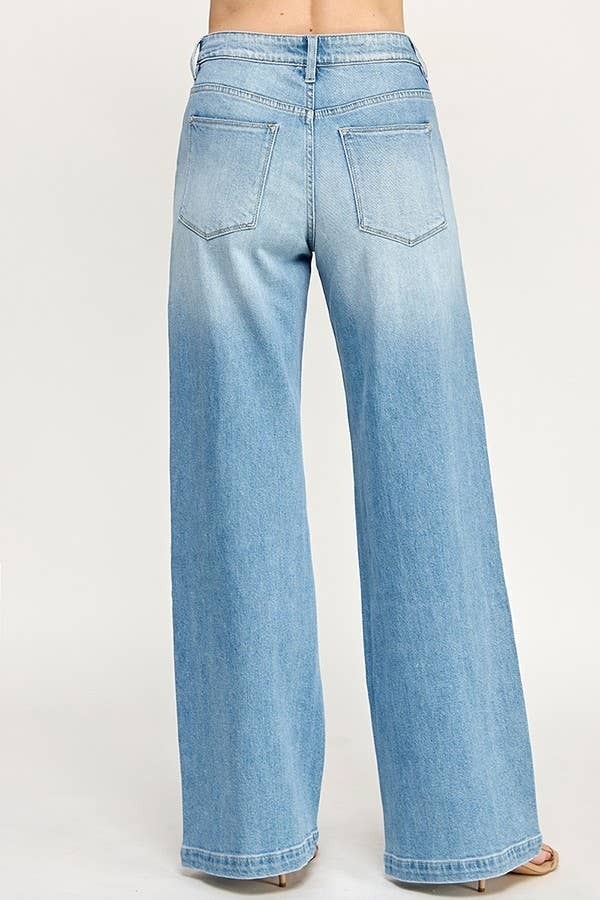 High Rise Wide Leg Jeans
