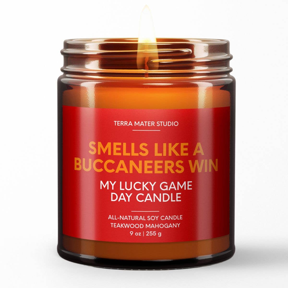 Smells Like A Buccaneers Win Candle | Buccaneers Merch
