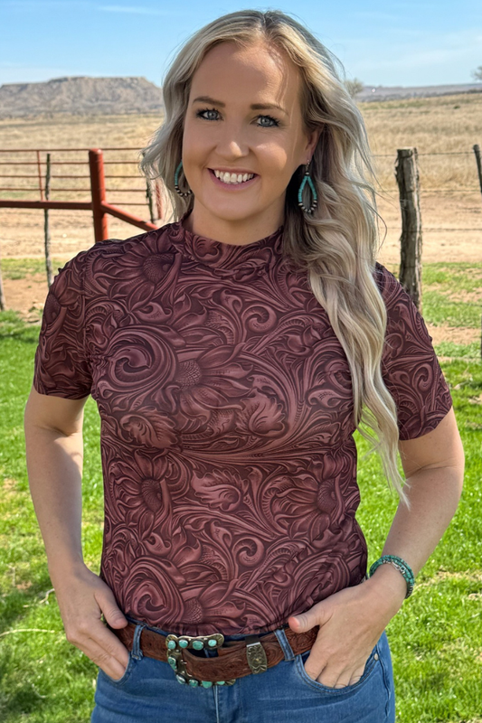 Country Roads Short Sleeve Mesh