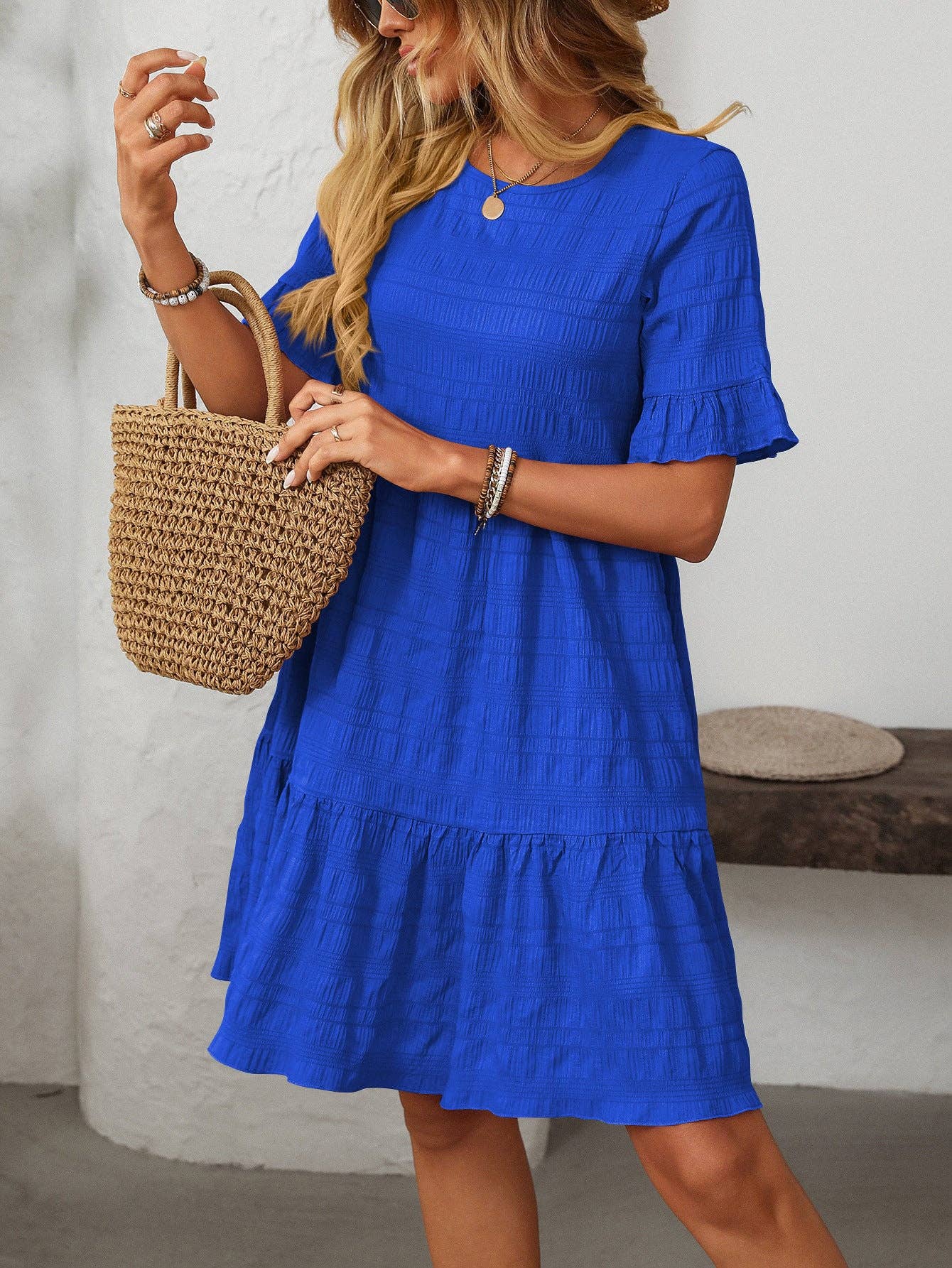 Ruffle Sleeve Dress