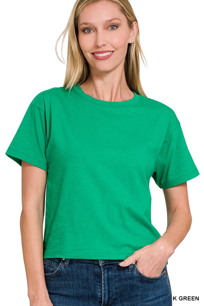Crew Neck Short Sleeve Tee