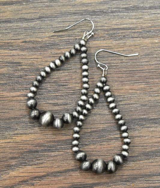 721357, Drop Navajo Bead Earrings