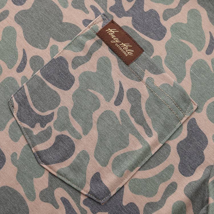 Drift Performance Crew Long Sleeve - Duck Camo