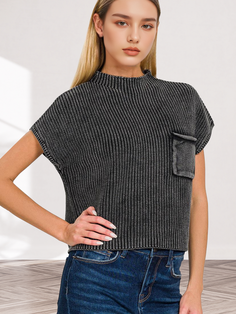 Mock Neck Fall Sweater