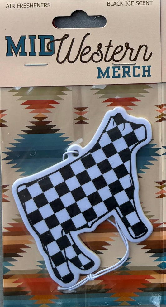 Checkerboard Show Steer Air Freshener