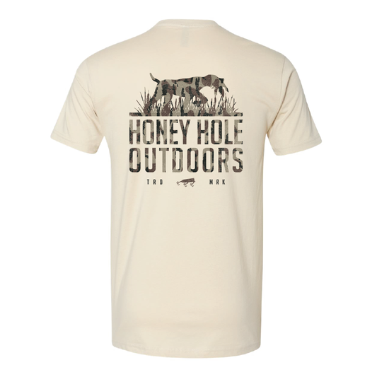 Short Sleeve - Camouflage  Dog - Natural