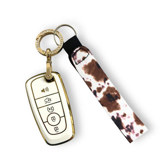 Cow Tippin Wristlet Keychain