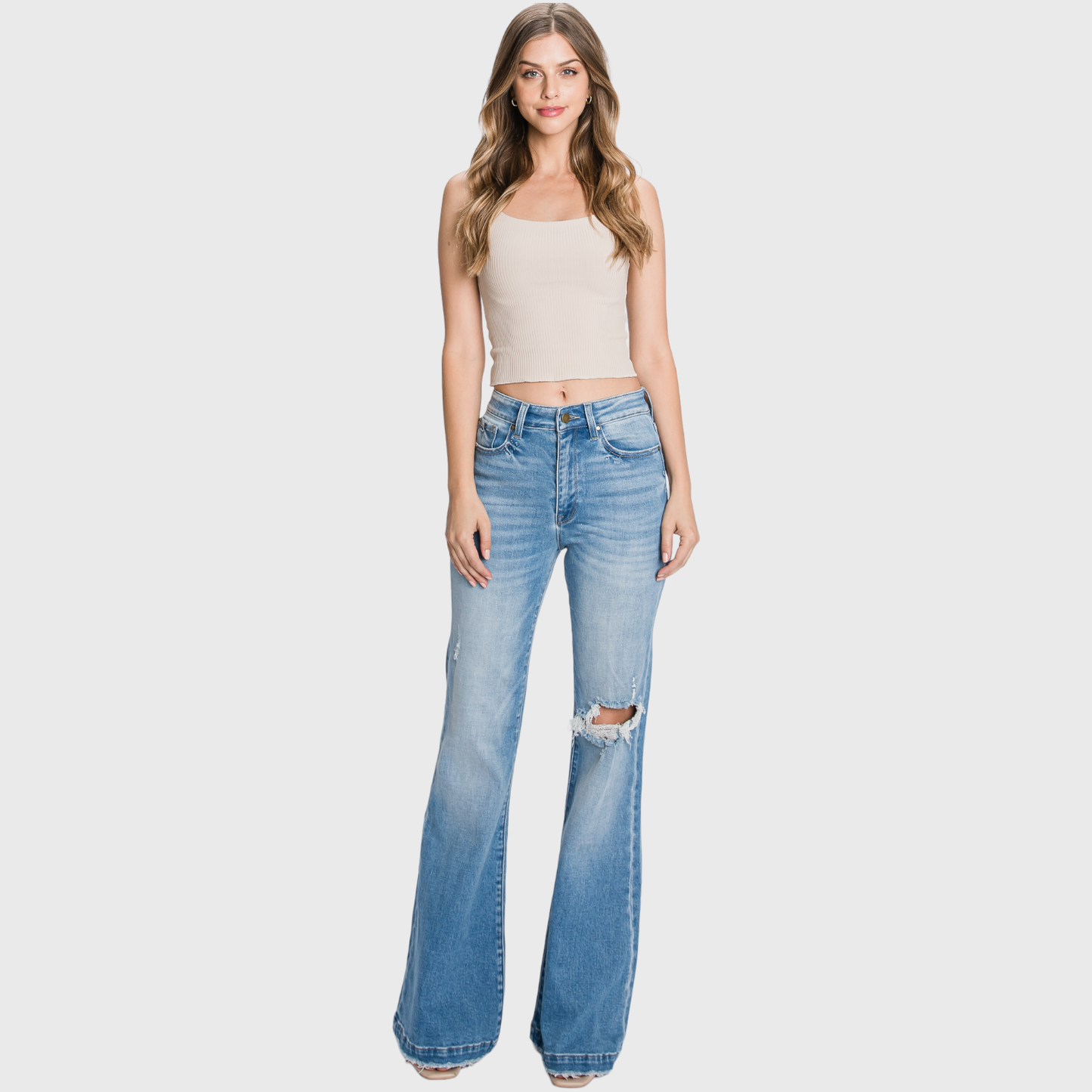 High Rise Flare Jeans