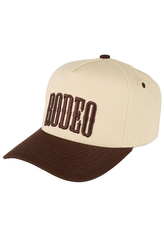 "RODEO" Trucker Hat: Brown