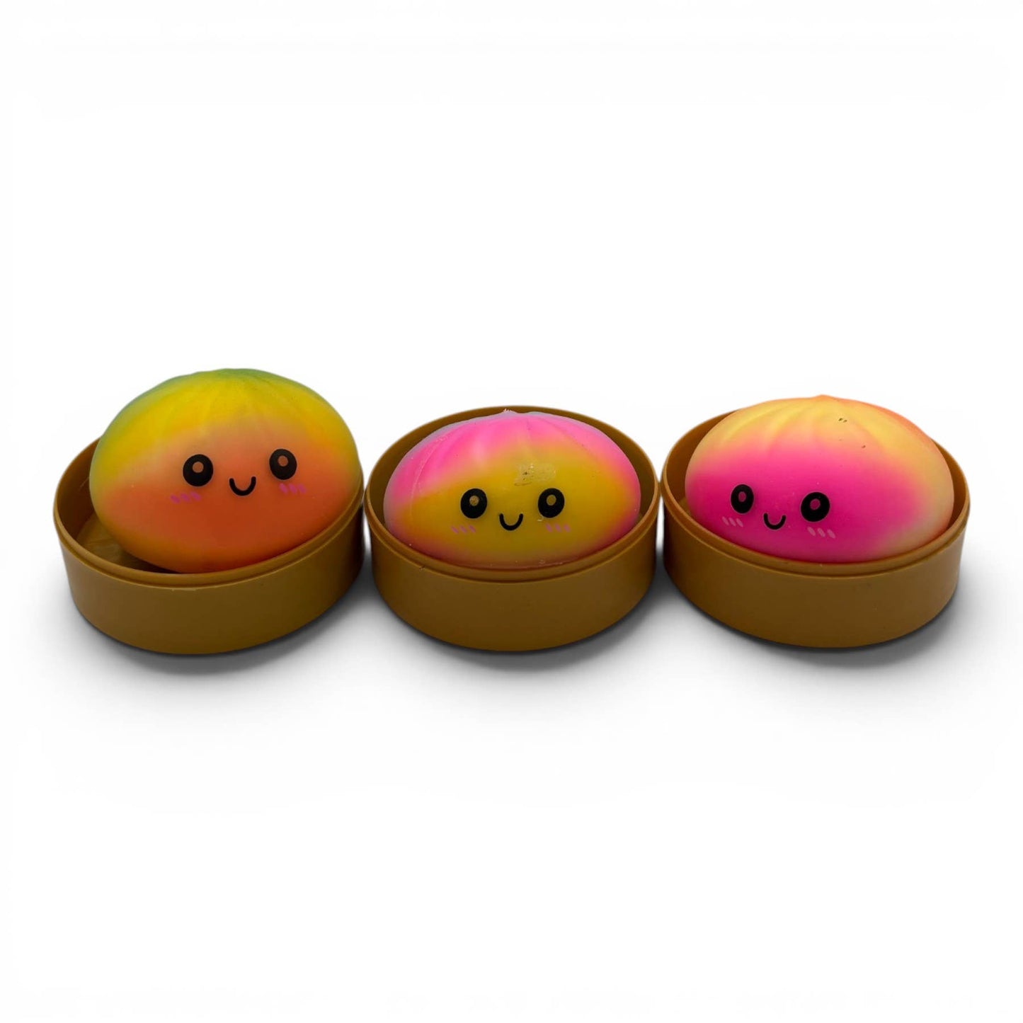 Tie Dye Neon Bun Squishy Toys