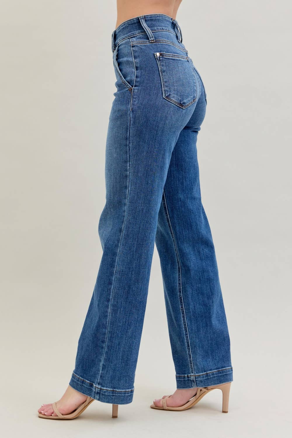 Double Button Wide Leg Judy Blue