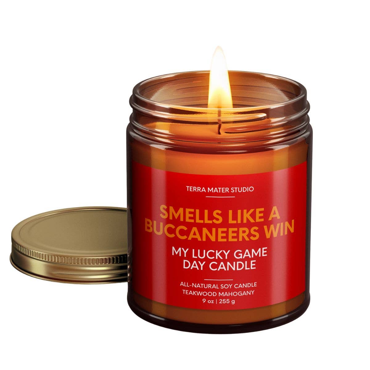Smells Like A Buccaneers Win Candle | Buccaneers Merch