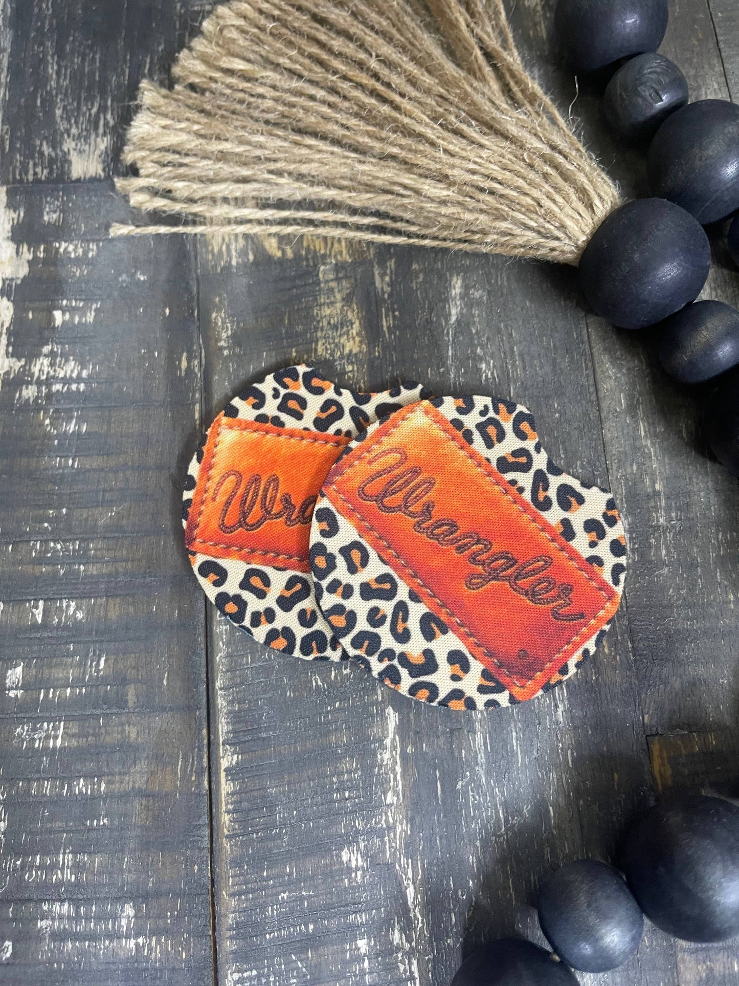 Wrangler & Leopard Car Coasters