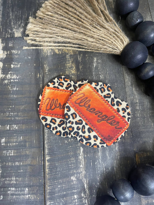 Wrangler & Leopard Car Coasters