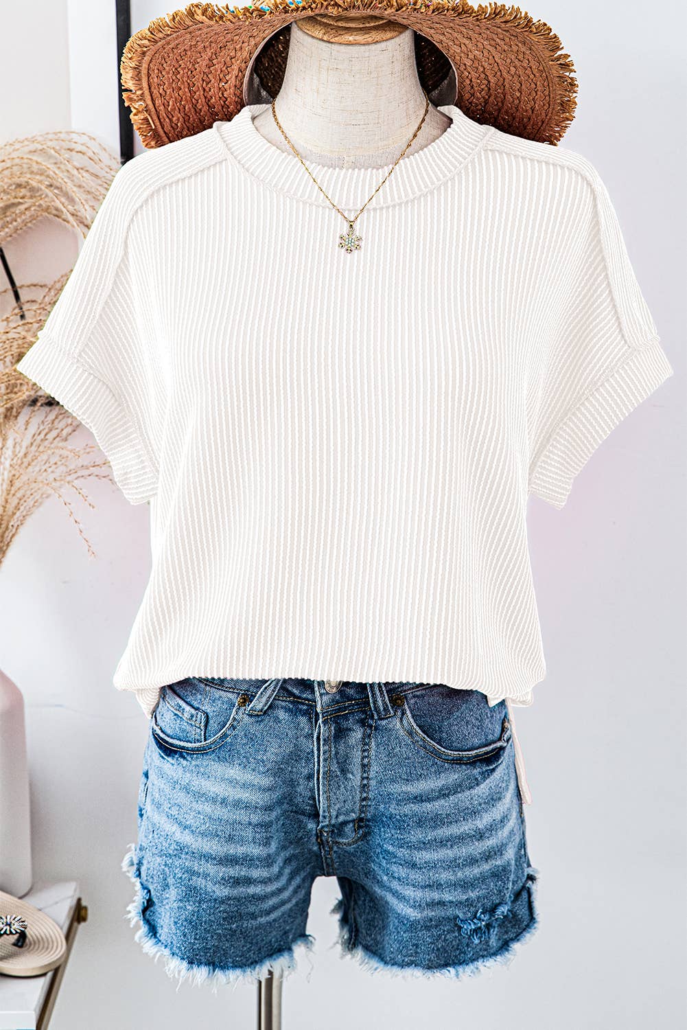 Exposed Stitching T-shirt