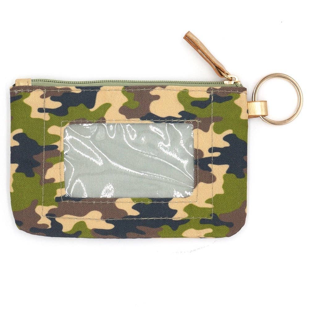 Camo Women's Lanyard ID Wallet