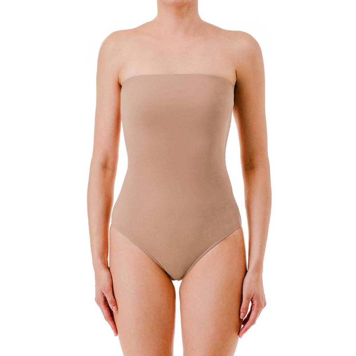 TUBE TOP SLEEVELESS BODYSUIT