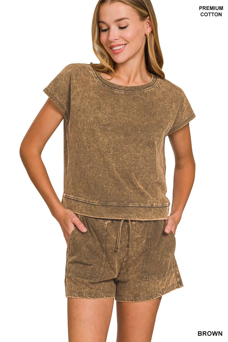 Sleeveless Top & Shorts Set