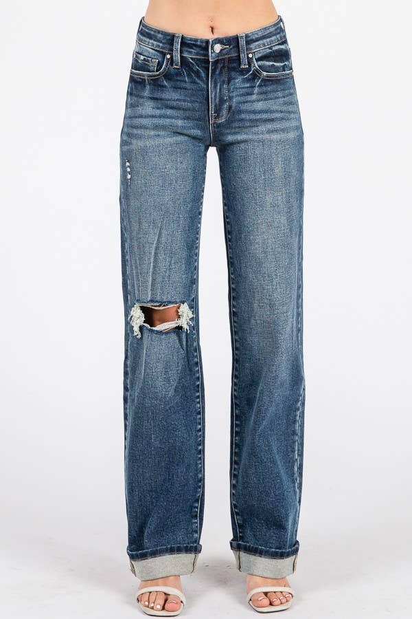 Case Jeans W/ Cuffed Hem
