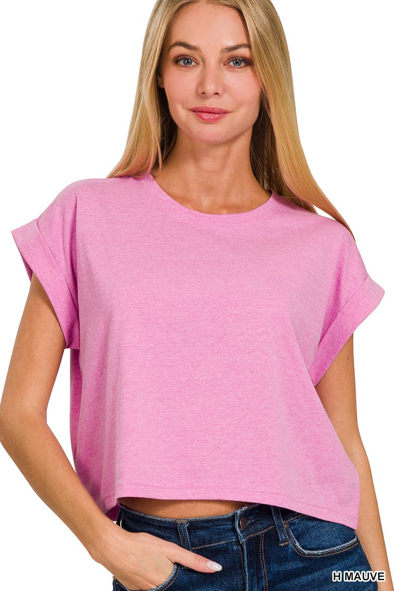Short Sleeve Brooke Cropped Tee