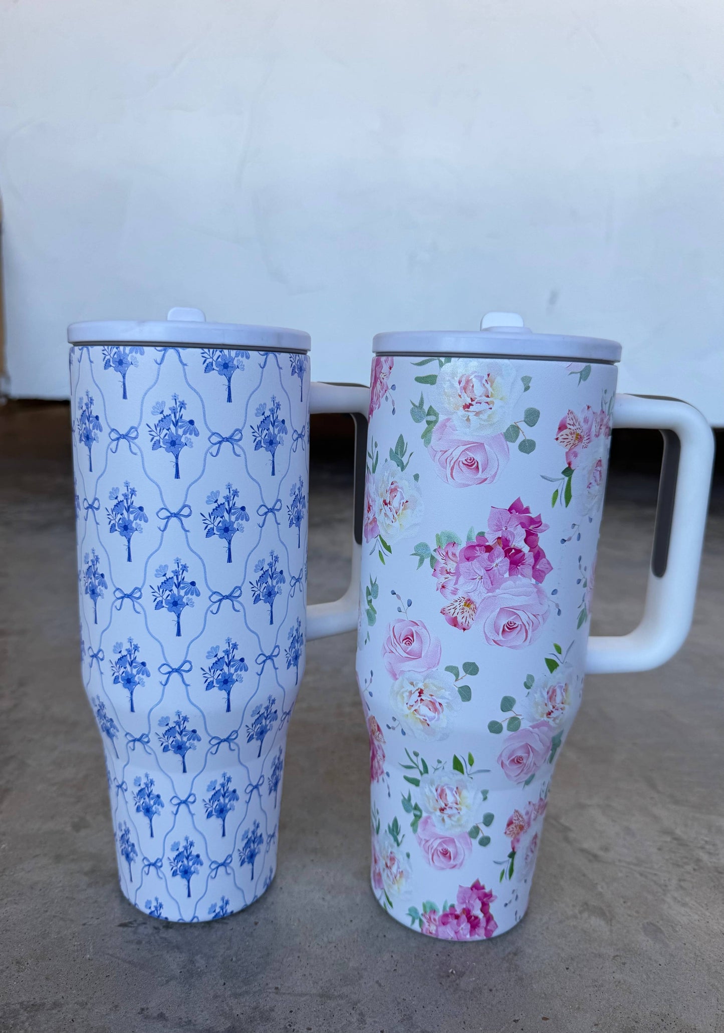 FLORAL & WESTERN STAINLESS STEEL TUMBLER