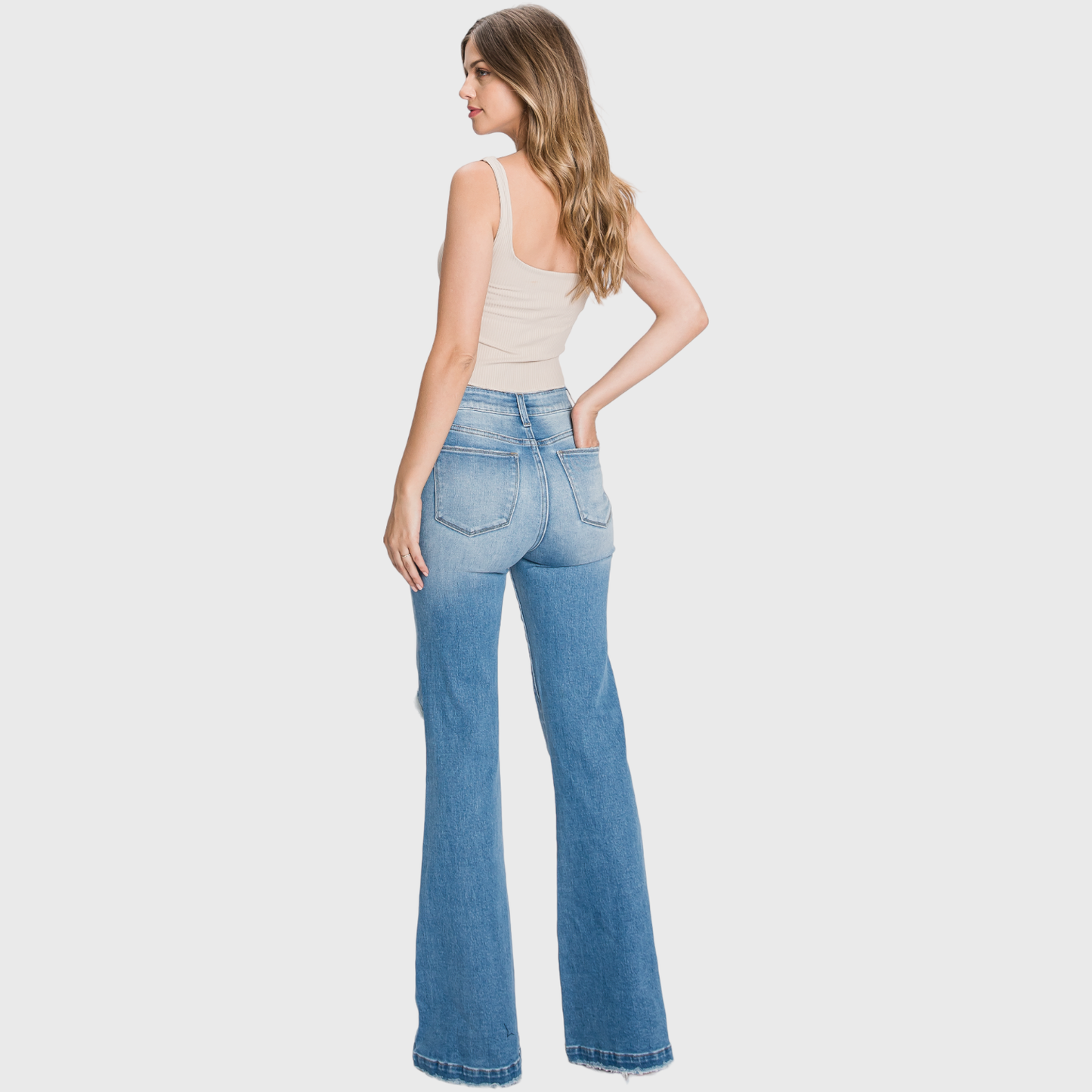 High Rise Flare Jeans