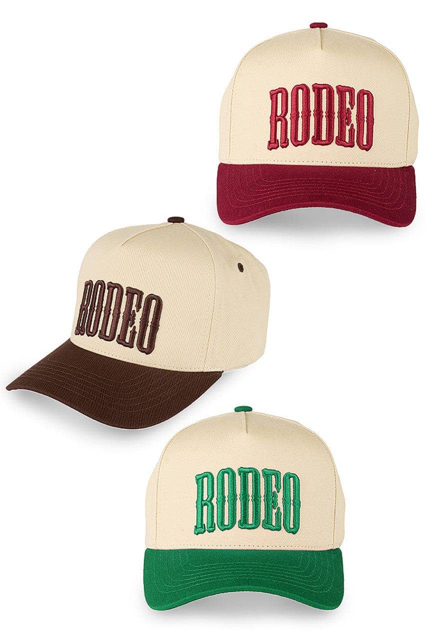 "RODEO" Trucker Hat: Brown