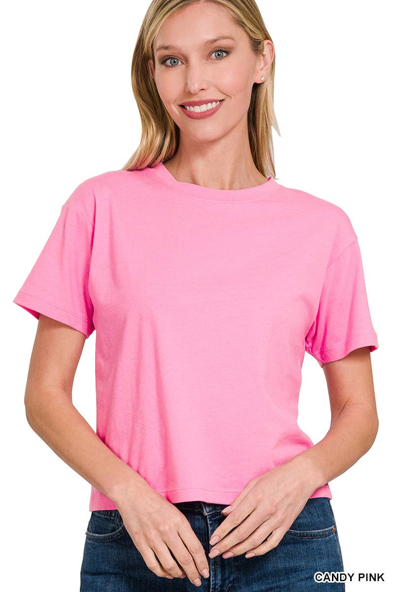 Crew Neck Short Sleeve Tee