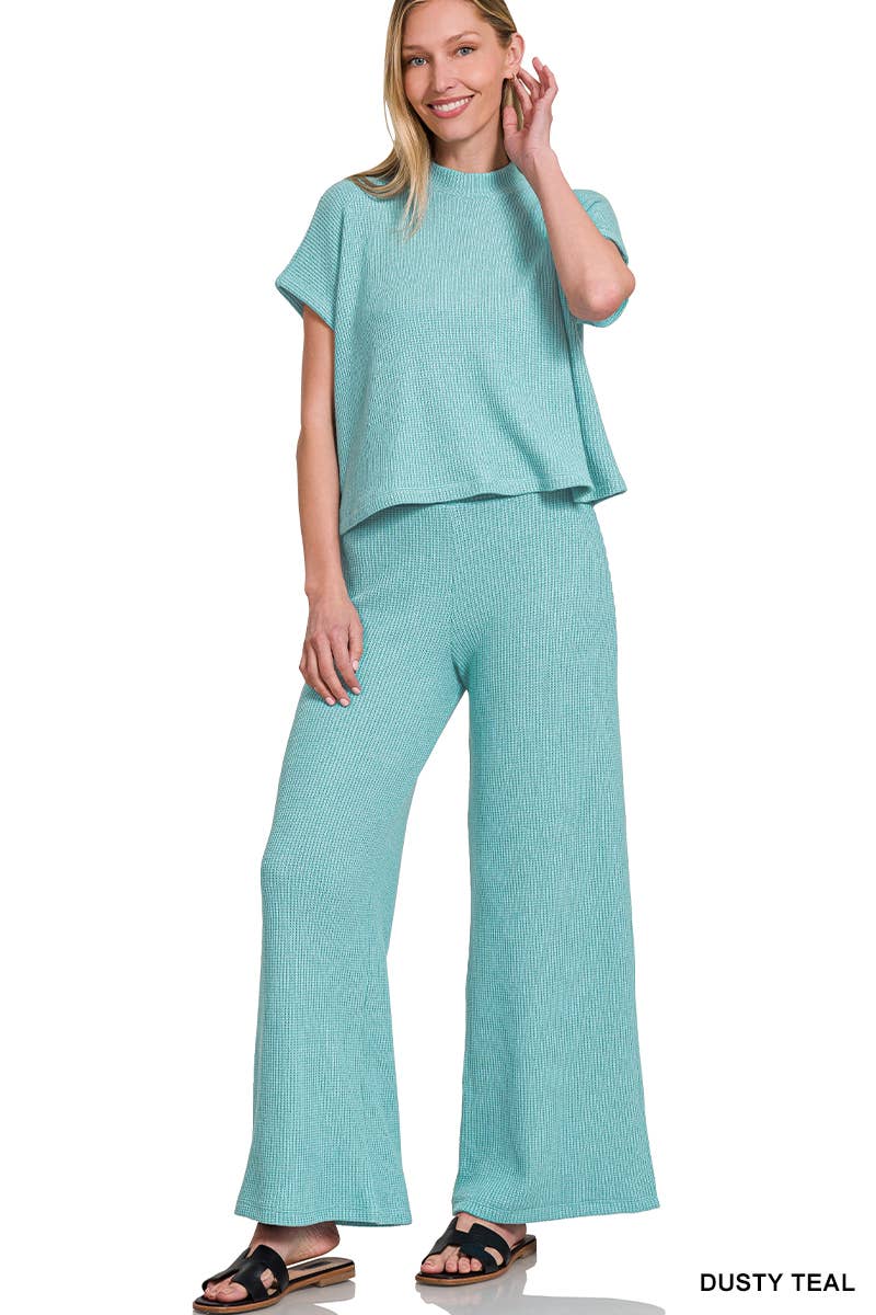 Taylor Sweater Boxy Top & Long Pants 2PC Set