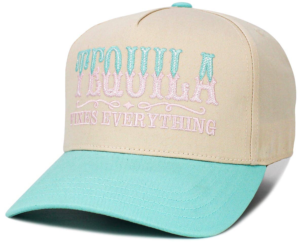 Tequila Fixes Everything Vintage Baseball Cap