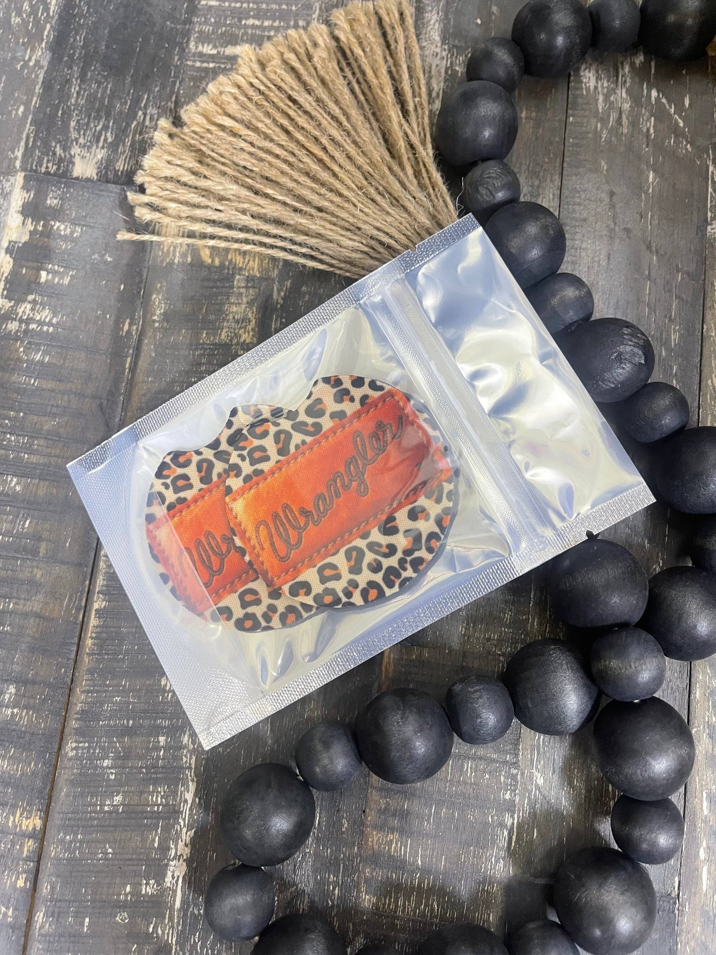 Wrangler & Leopard Car Coasters
