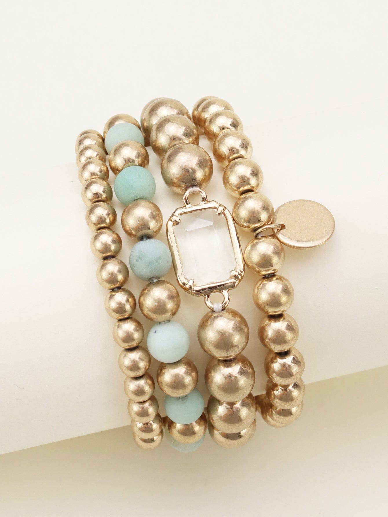 4 Piece Semi Precious Bracelet Set