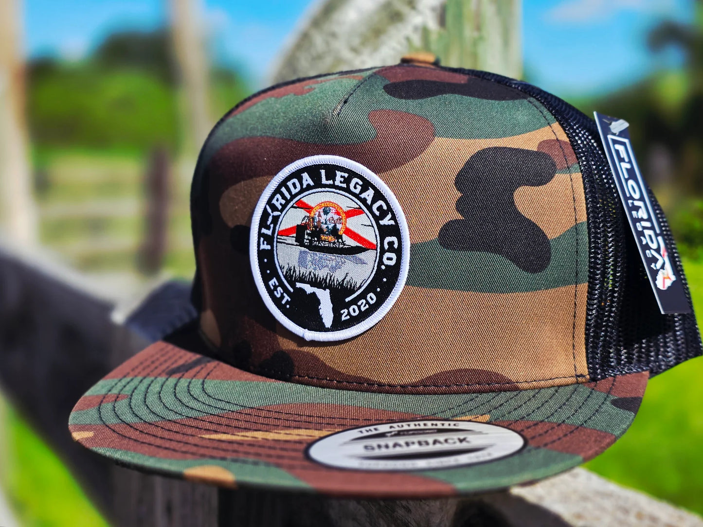 Airboat Patch Camo Hat